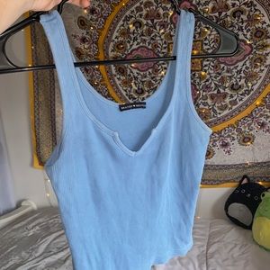 | Blue Cropped Tank Top |